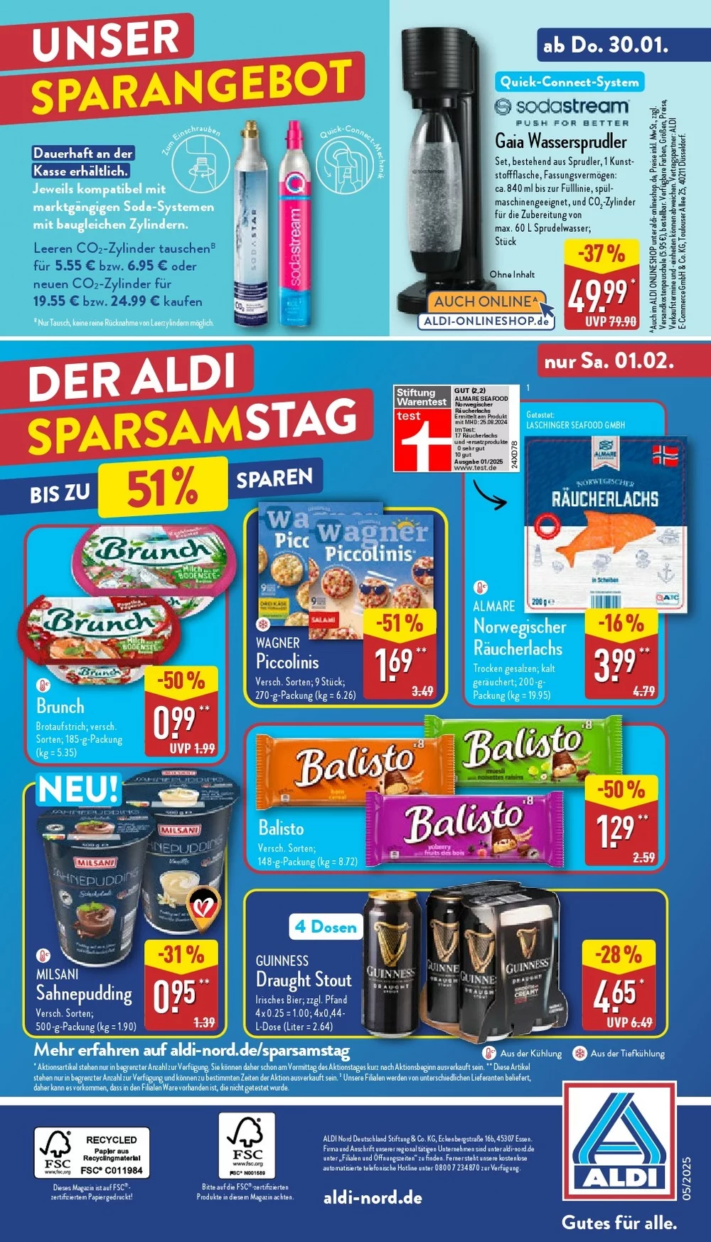 Aldi Nord Prospekt January 2025 Wöchentliche Angebote, Rabatte, Ermäßigungen und digitale Gutscheine.