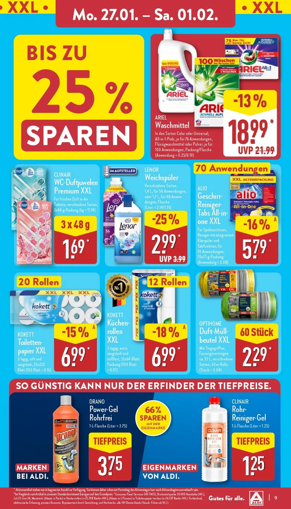 Aldi Nord Prospekt January 2025 Wöchentliche Angebote, Rabatte, Ermäßigungen und digitale Gutscheine.