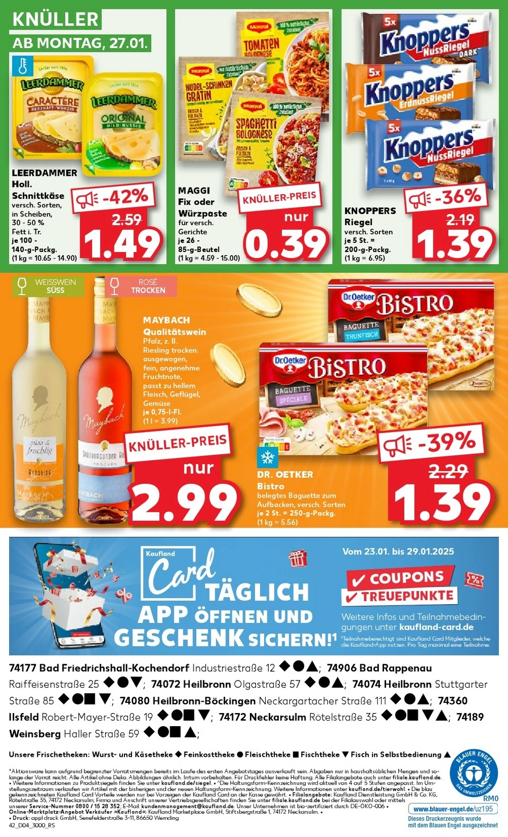 Kaufland Prospekt January 2025 Wöchentliche Angebote, Rabatte, Ermäßigungen und digitale Gutscheine.