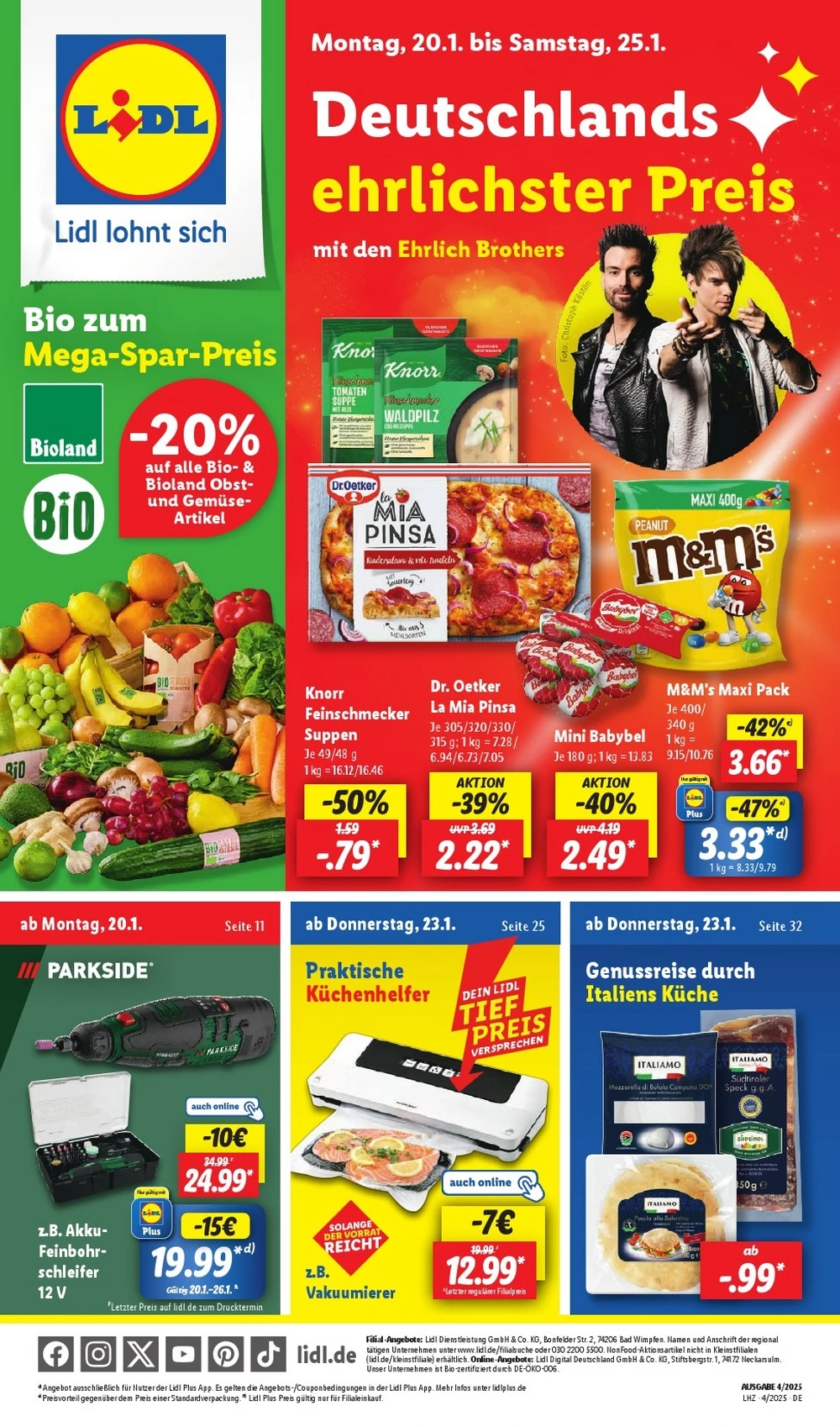 Lidl Prospekt KW04 Angebote und Rabatte