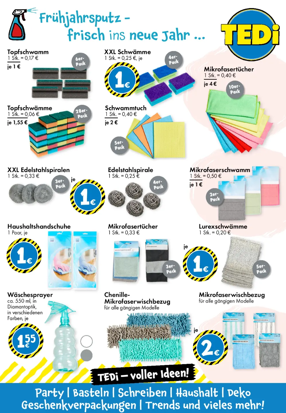 Tedi Prospekt February 2025 Wöchentliche Angebote, Rabatte, Ermäßigungen und digitale Gutscheine.