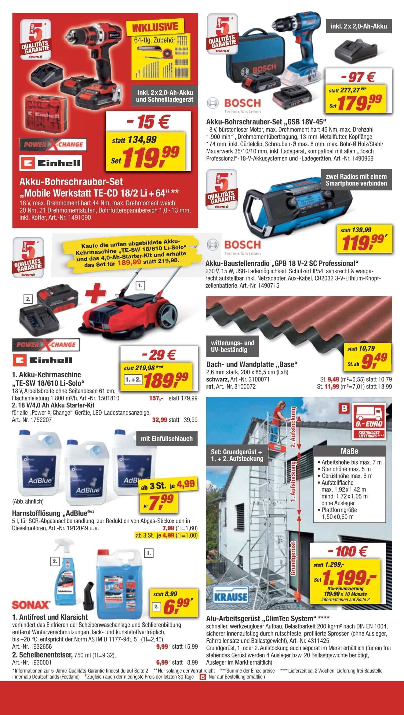 Toom Baumarkt January 2025 Wöchentliche Angebote, Rabatte, Ermäßigungen und digitale Gutscheine.