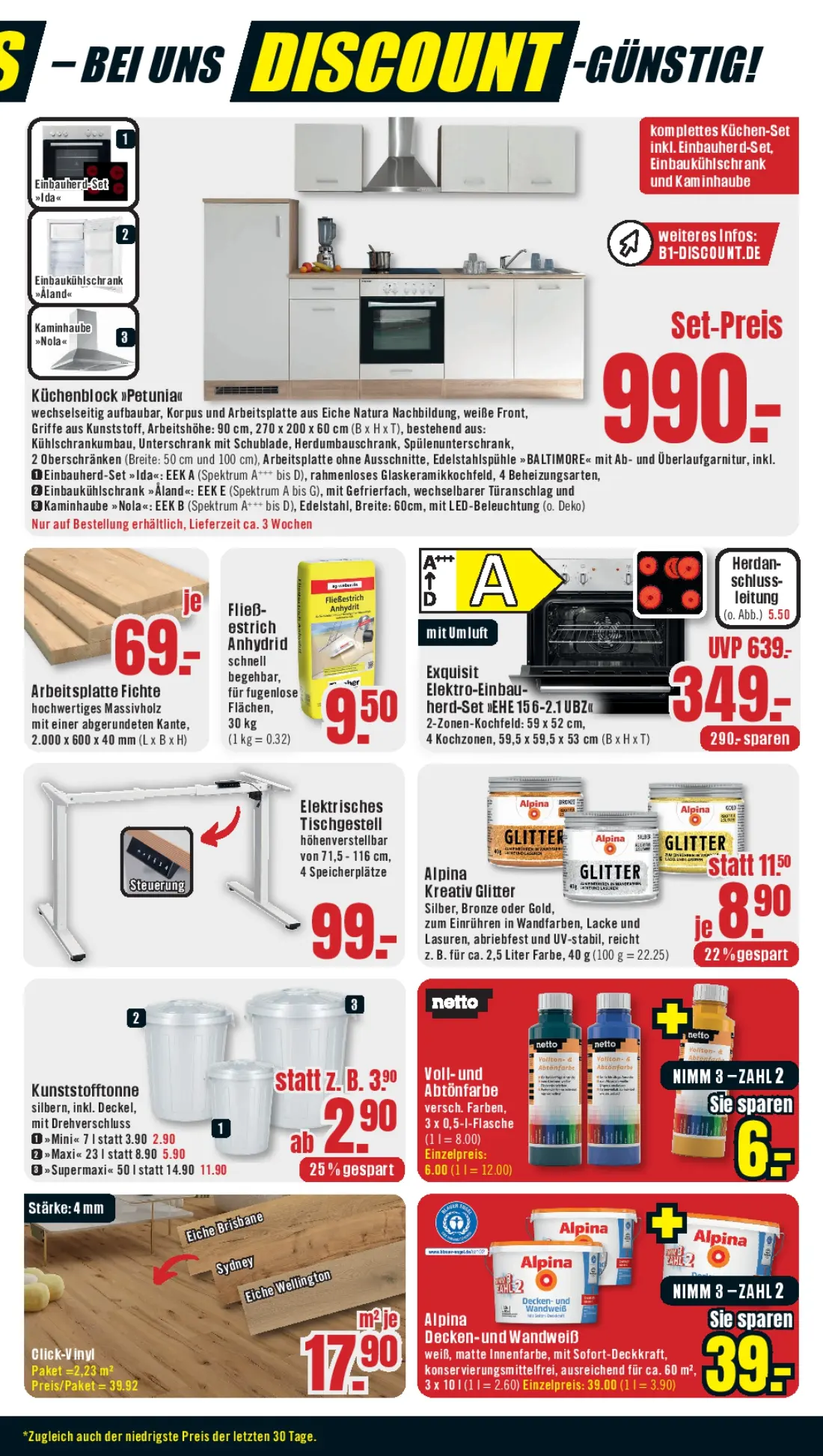 B1 Discount Baumarkt Prospekt March 2025 Wöchentliche Angebote, Rabatte, Ermäßigungen und digitale Gutscheine.