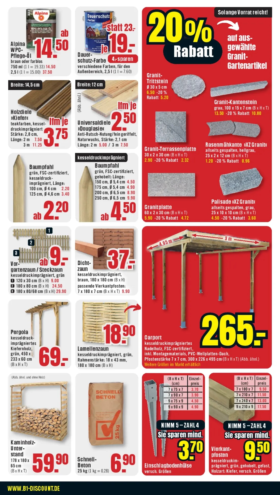 B1 Discount Baumarkt Prospekt March 2025 Wöchentliche Angebote, Rabatte, Ermäßigungen und digitale Gutscheine.